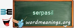 WordMeaning blackboard for serpasil